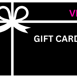 Black VIVA gift card with white bow design, ideal for any occasion, available in $25 denomination.