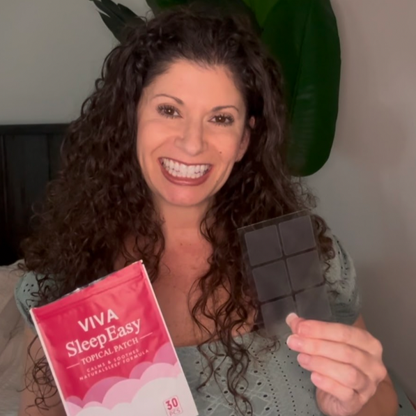 VIVA Natural Sleep Patches in sleek packaging, featuring topical sleeping aid for improved rest