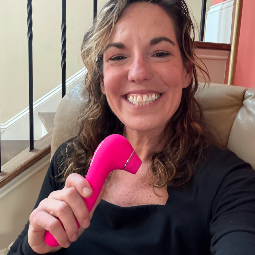 VIVA Intimate Pleasure Bundle with pink dual stimulation toy and cleaning spray set for adult wellness.