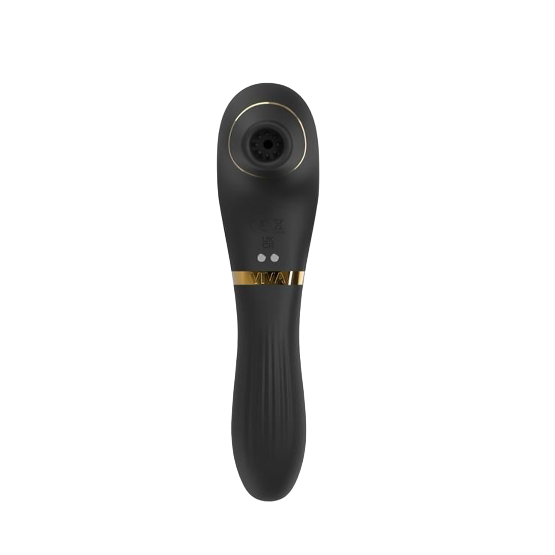 VIVA Senna Pro Age Vibrator 2.0 in silicone with heating function and lube, featuring ergonomic design
