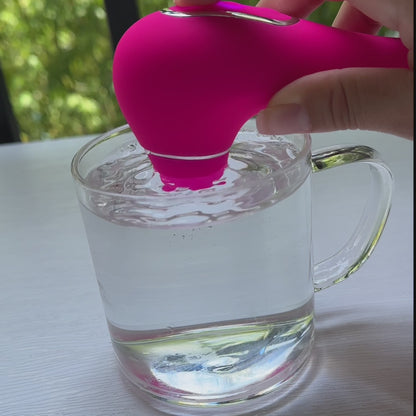 Senna Sonic Clitoral Stimulator + Vibrating Dildo Pink + Lube