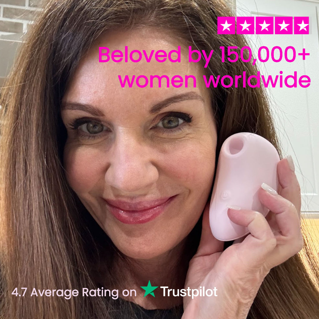 VIVA Stella Sonic Clitoral Stimulator in waterproof design with 10 vibration patterns, compact and stylish.